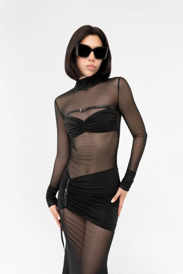 Khela long sleeve maxi dress with bustier bodice under translucent mesh
 189689 - photo 2