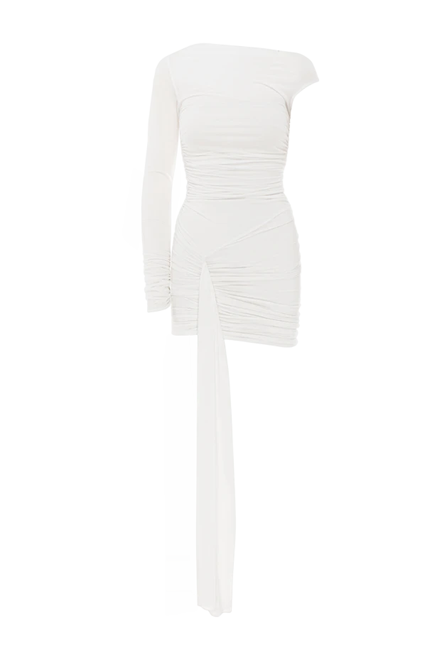 Жемқор Cosmo ақ торлы драпты шағын көйлек - фото 1