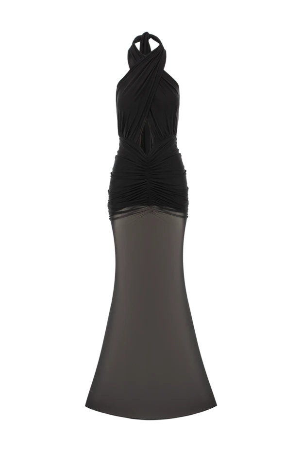 Платье макси Forbidden из сетки в черном цвете - фото 1