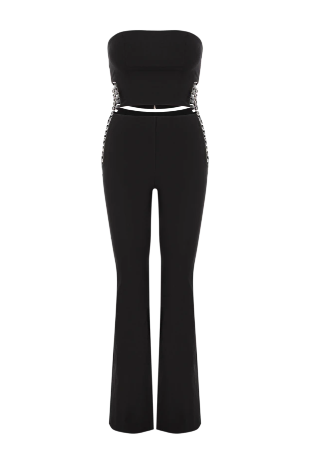 Топ Power Trip с брюками из черного габардина женский - фото 1