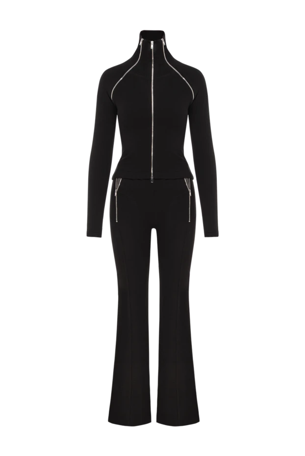 Ұзын жеңі мен қара шалбары бар өтпелі серуендеу костюмі - фото 1