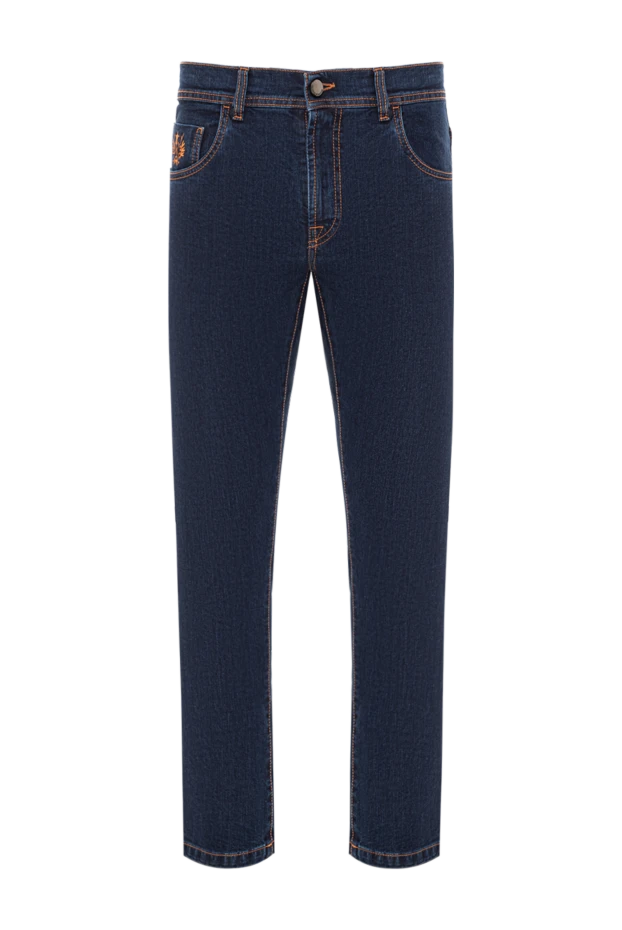 Scissor Scriptor джинсы из плотного денима с вышивкой на кармане и контрастной строчкой 189708 - фото 1