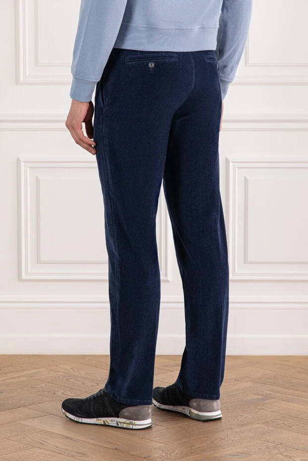 Scissor Scriptor джинсы глубокого синего оттенка с декоративными пуговицами и плотным плетением 189715 - фото 3