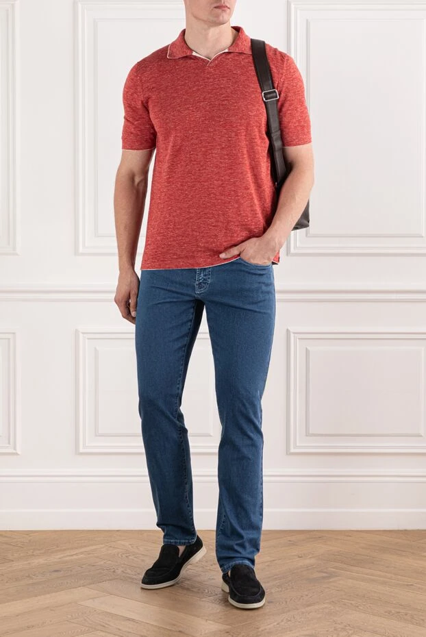 Scissor Scriptor джинсы с эффектом stone wash и нашивкой из натуральной кожи 189718 - фото 2