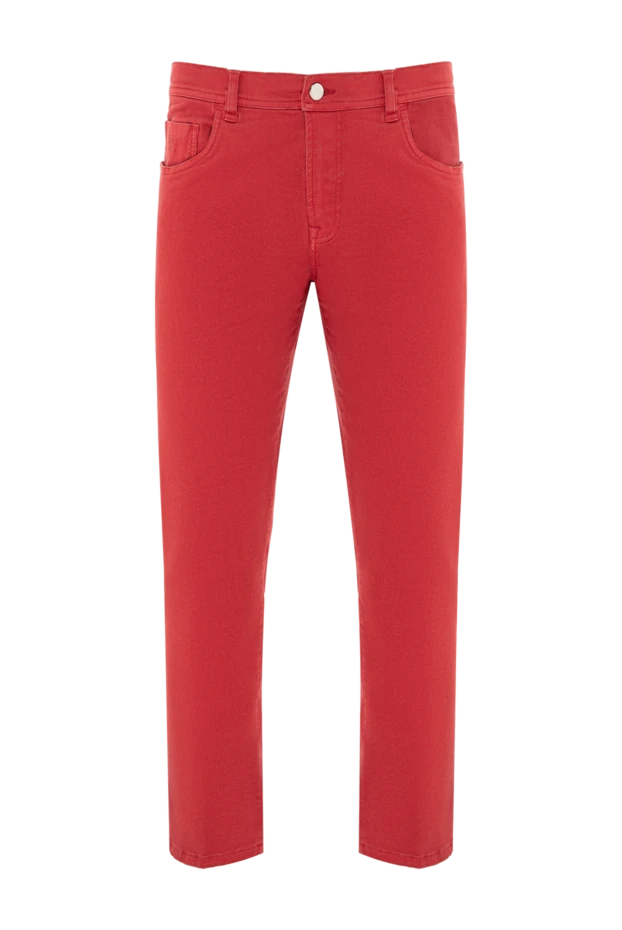 Scissor Scriptor джинсы насыщенного алого цвета из плотного эластичного денима 189719 - фото 1