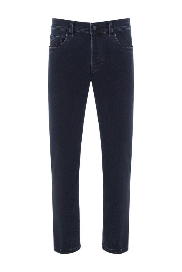 Scissor Scriptor dark blue jeans with branded embroidery on the back pocket 189720 - photo 1