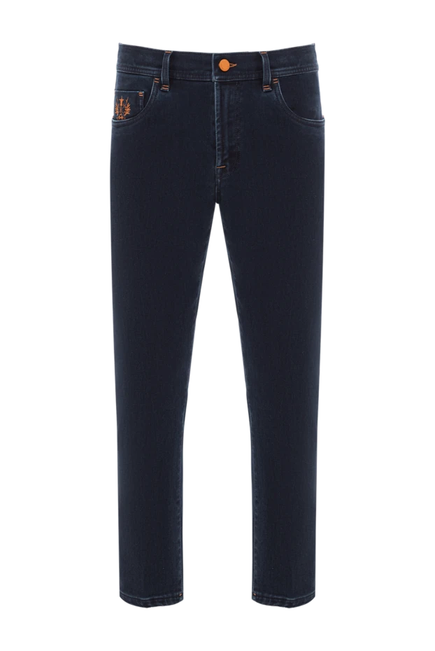 Scissor Scriptor dark blue jeans with contrasting embroidery and orange fittings 189722 - photo 1