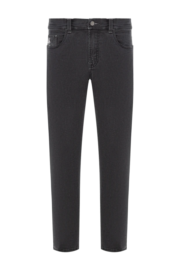 Черные джинсы из эластичного денима с эмблемой на заднем кармане
- фото 1