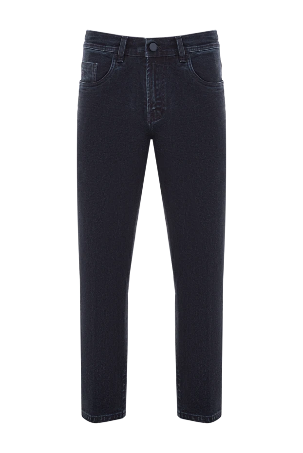 Күңгірт қабаты бар, қою көк ауыр салмақты джинсы қайшы Scriptor джинсы - фото 1