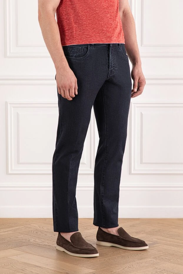 Scissor Scriptor күңгірт қабаты бар, қою көк ауыр салмақты джинсы қайшы scriptor джинсы 189733 - фото 3