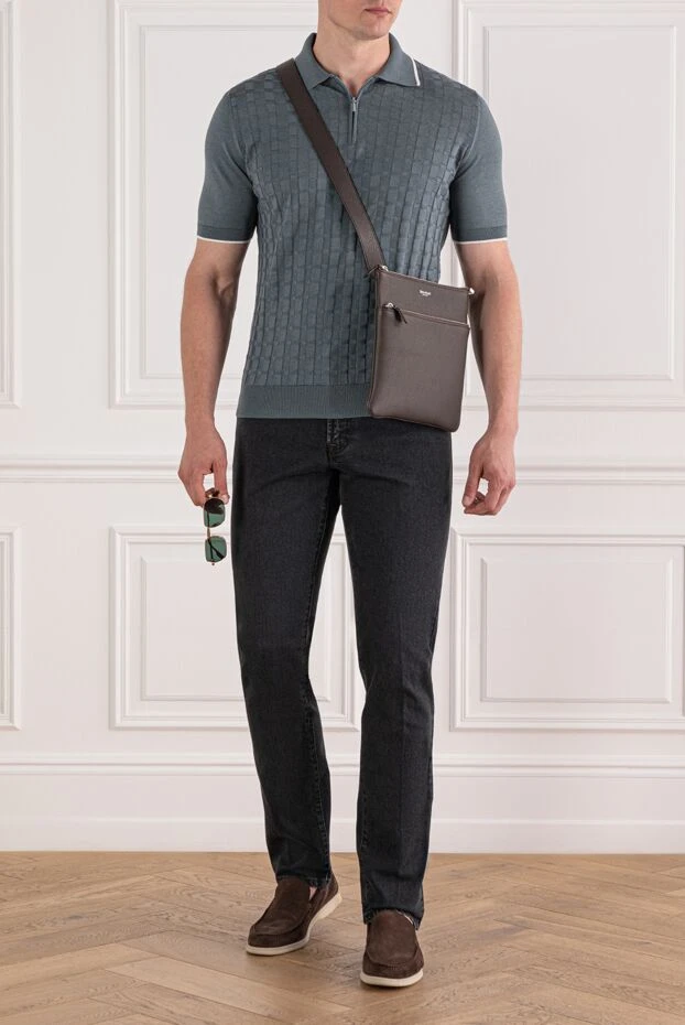 Scissor Scriptor темно-серые джинсы с дизайнерской вышивкой и патчем на поясе 189735 - фото 2