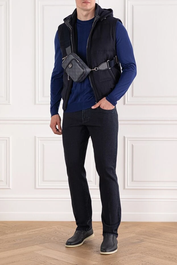 Scissor Scriptor classic jeans in dark indigo with embroidered crest
189744 - photo 2