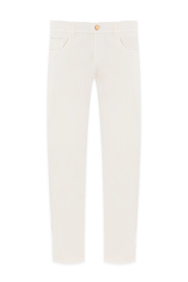 Лаконикалық түзу кесілген ақ серпімді джинсы
- фото 1