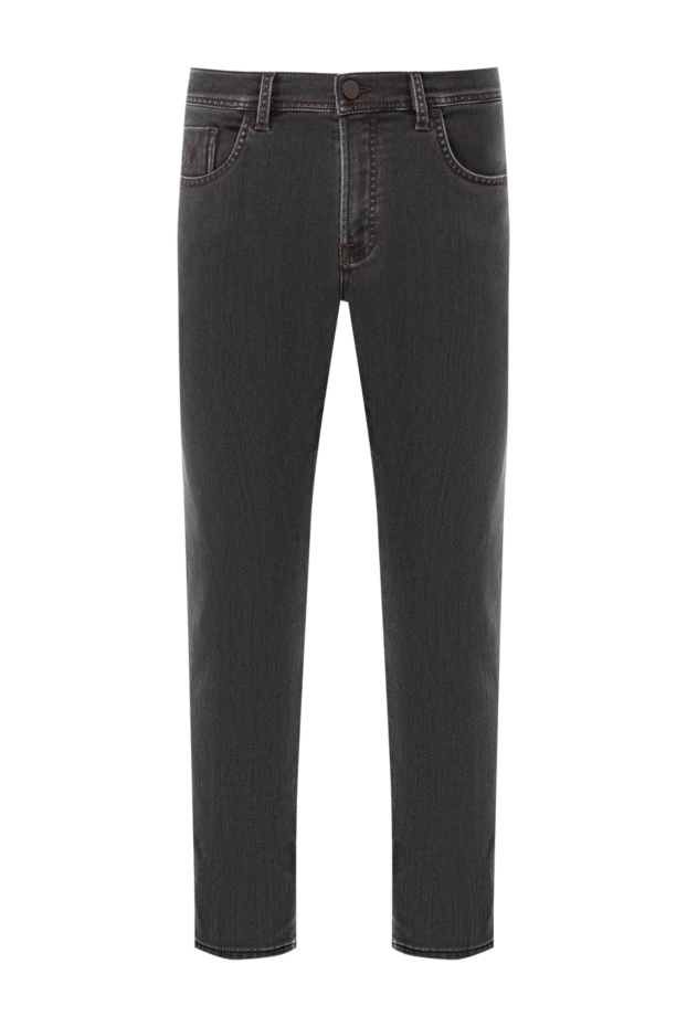 Допты патчпен қара сұр джинсы шалбар - фото 1