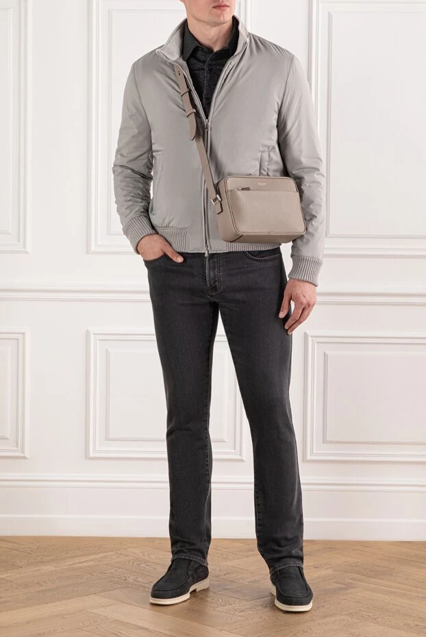 Scissor Scriptor тёмно-серые джинсы из денима с патчем в клетку 189758 - фото 2