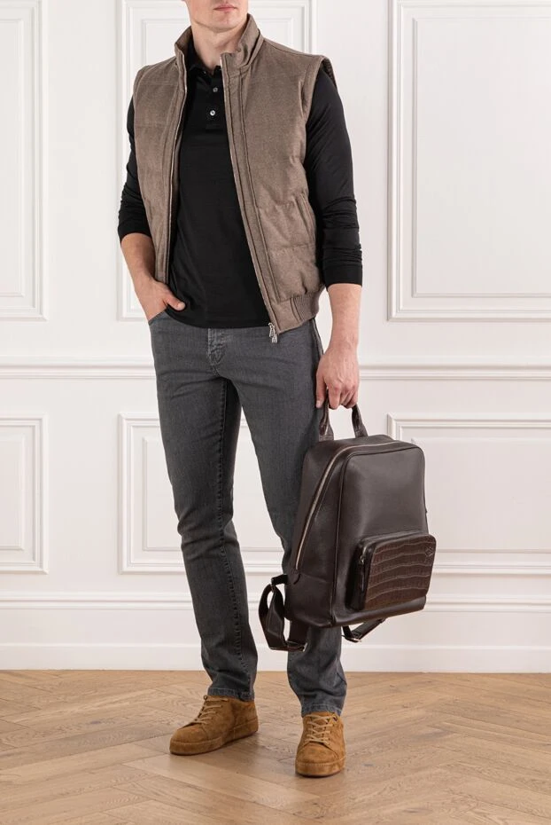 Scissor Scriptor джинсы мужские графитового оттенка с потёртым эффектом
189774 - фото 2