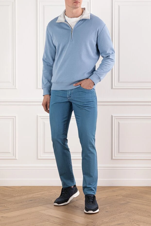 Scissor Scriptor пластикалық патч және контраст тігісі бар көк джинсы
189776 - фото 2