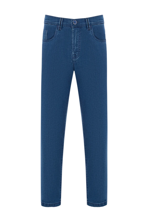 Scissor Scriptor джинсы насыщенного синего цвета с брендированной пуговицей
189777 - фото 1