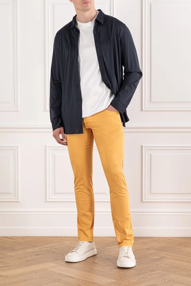 Scissor Scriptor желтые джинсы с вышивкой на задних карманах
189791 - фото 2