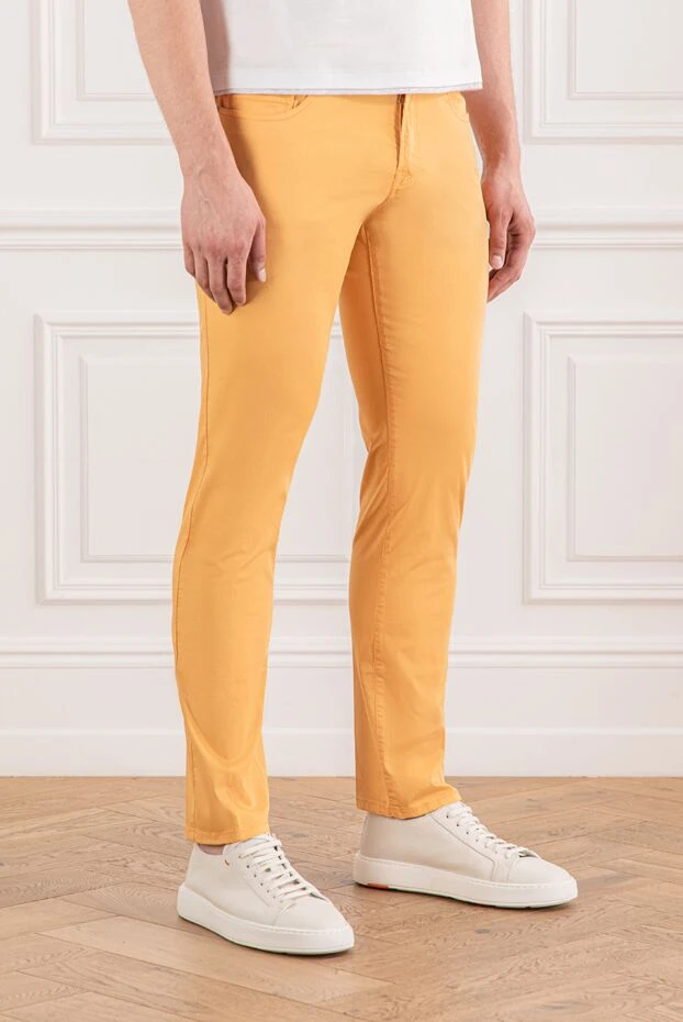 Scissor Scriptor артқы қалтасында кесте тігілген сары джинсы
 189791 - фото 3