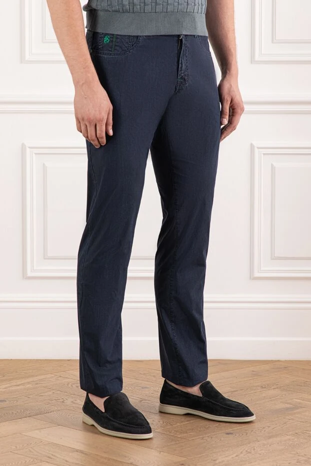 Scissor Scriptor жасыл белбеу ілмектері мен құбырлары бар түзу джинсы
 189792 - фото 3