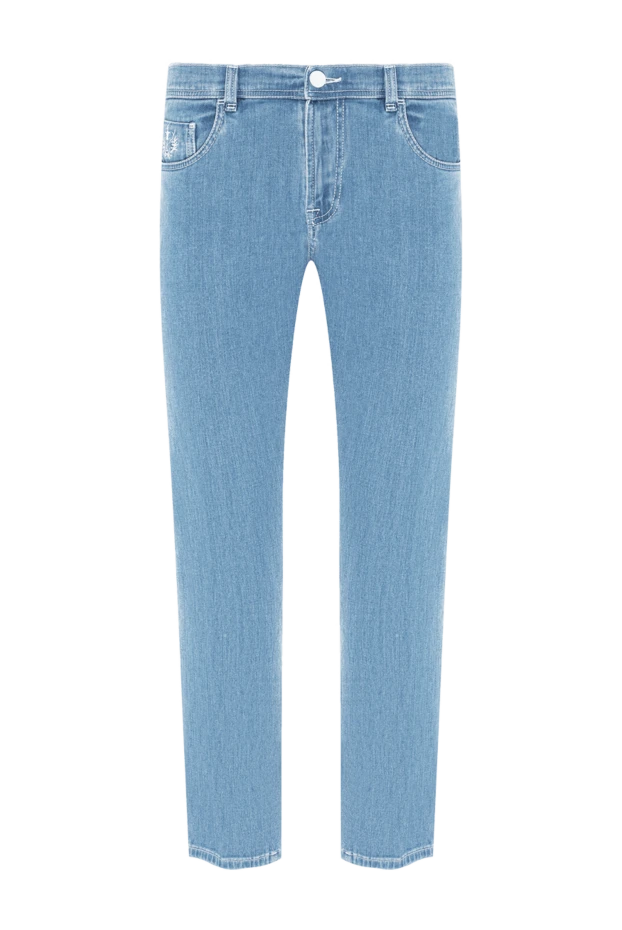 Stone Washed Light Blue Cotton Jeans
- photo 1