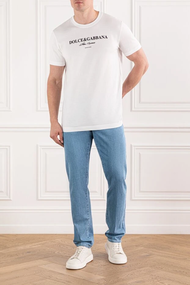 Scissor Scriptor stone washed light blue cotton jeans
189793 - photo 2