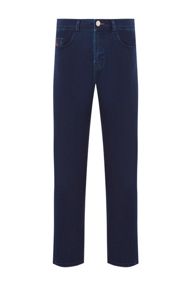 Scissor Scriptor джинсы насыщенного синего цвета с алой строчкой
189796 - фото 1