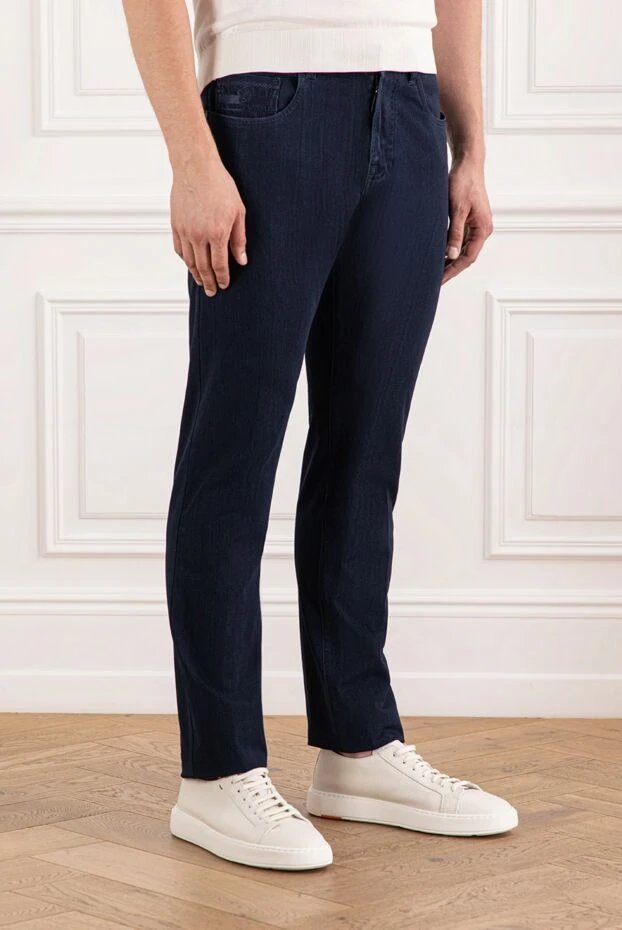 Scissor Scriptor джинсы глубокого синего цвета с классической посадкой
 189797 - фото 3