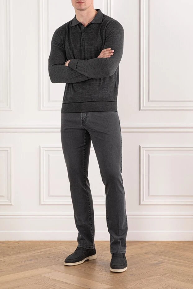 Scissor Scriptor минималистикалық дизайнымен жұмсақ сұр джинсы джинсы
189800 - фото 2