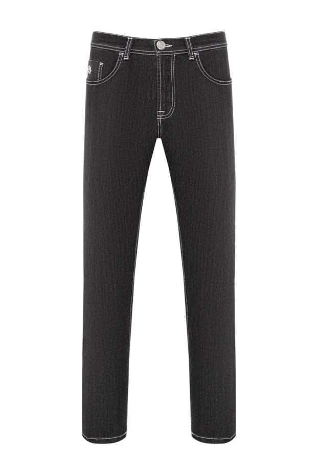 Scissor Scriptor чёрные джинсы с белой двойной строчкой и патчем с фирменным знаком
189804 - фото 1