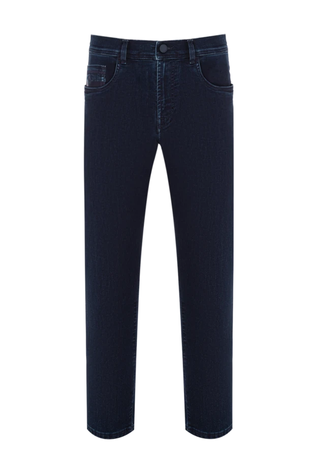 Джинсы из эластичного денима с кожаным патчем на монетном кармане
- фото 1