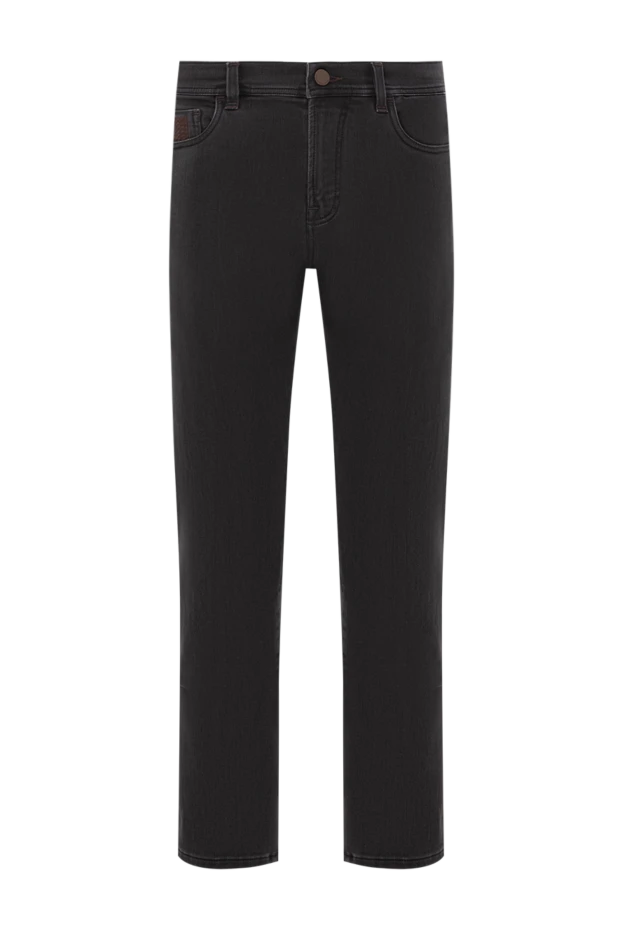 Scissor Scriptor black men's jeans made of stretch denim with branded trim
189812 - photo 1