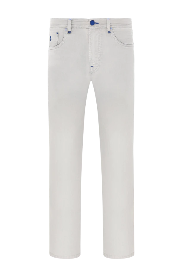 Scissor Scriptor джинсы светлые с синей фурнитурой и брендовой нашивкой
189820 - фото 1