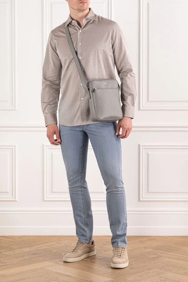 Scissor Scriptor светло-синие джинсы с вышивкой логотипа на кармане
189821 - фото 2