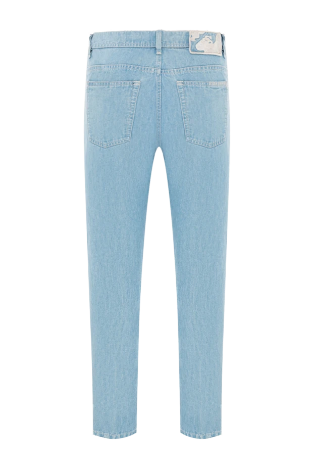 Scissor Scriptor джинсы мужские из смеси хлопка и льна с декоративным патчем 189822 - фото 2