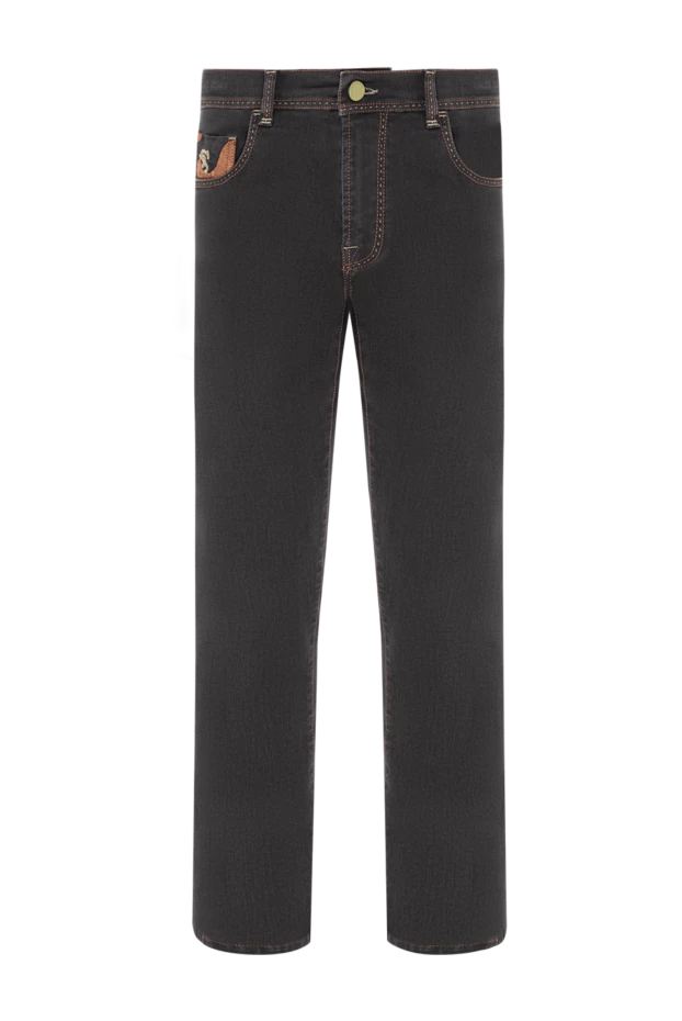 Scissor Scriptor джинсы черные с контрастной прострочкой и камуфляжными вставками
189824 - фото 1