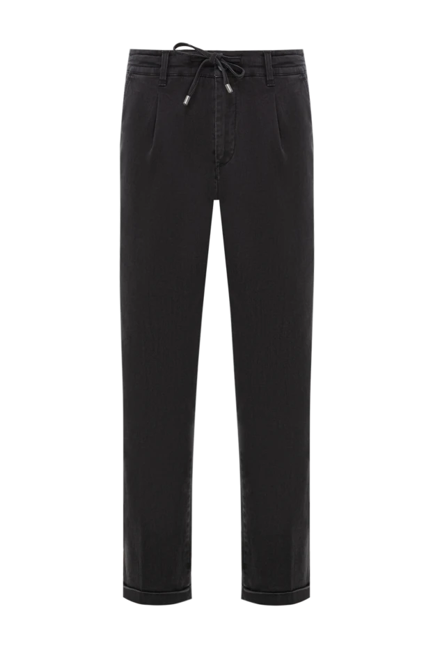 Қара мақта джинсы белдік белдеуі және бұрылыстары бар
- фото 1