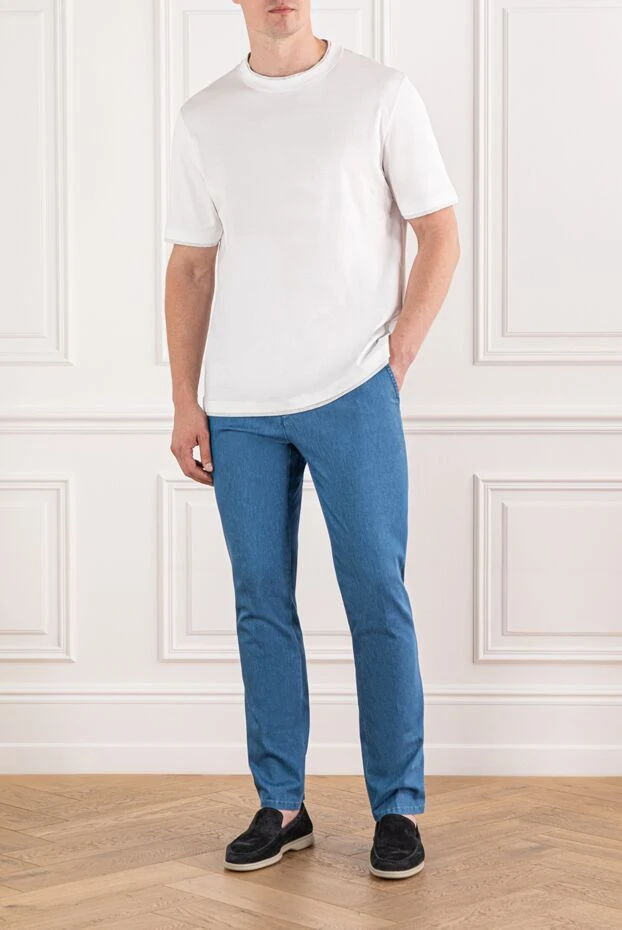 Scissor Scriptor голубые джинсы с прямыми штанинами и декоративными люверсами
189848 - фото 2