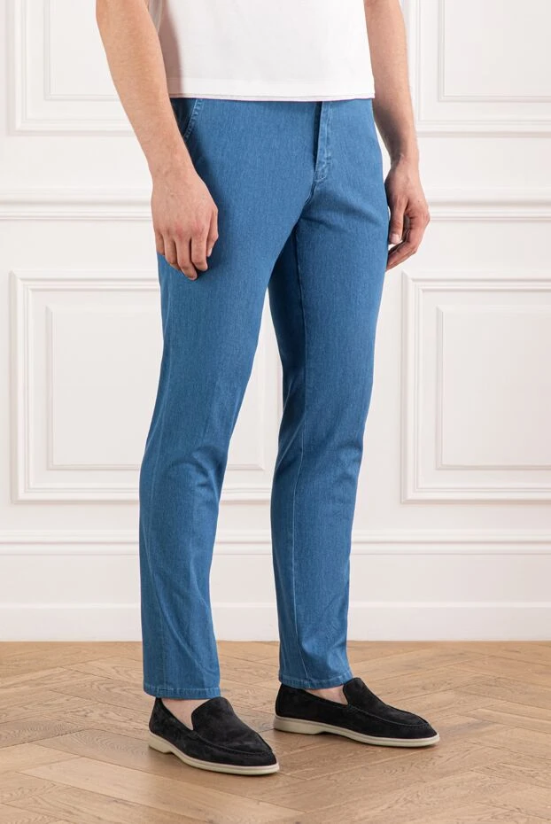 Scissor Scriptor ашық көк джинсы тік аяқтары және сәндік көздер
 189848 - фото 3