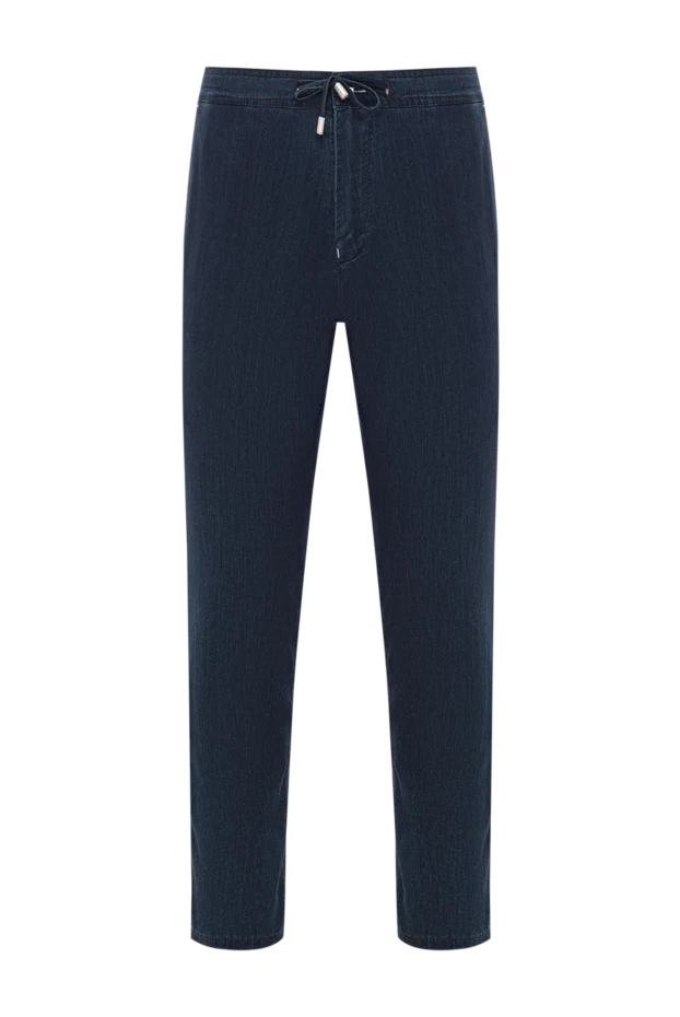 Scissor Scriptor мужские синие джинсы с кулиской и прямым кроем из легкой ткани
189852 - фото 1