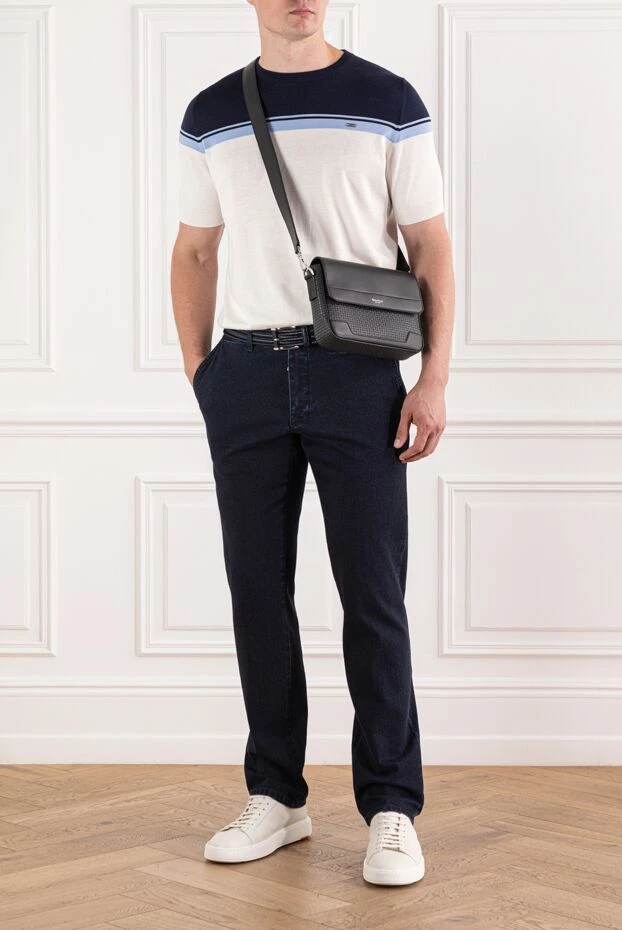 Scissor Scriptor темно-синие джинсы с эластичным поясом и декоративной строчкой
189855 - фото 2