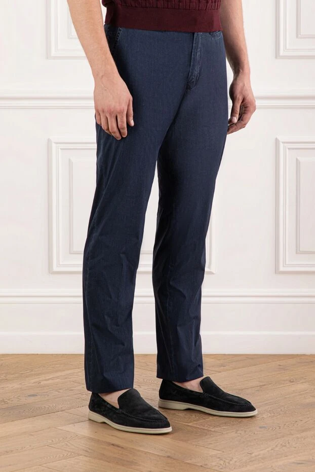 Scissor Scriptor винтаж эффектісі мен жұмсақ құрылымы бар қара джинсы шалбар 189857 - фото 3