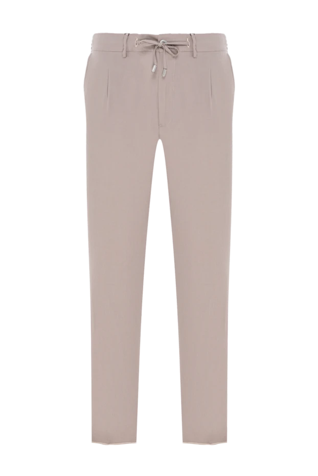 Плинио кашемирден және жібектен жасалған бежевый түсті белі иірілген жіпті шалбар
- фото 1