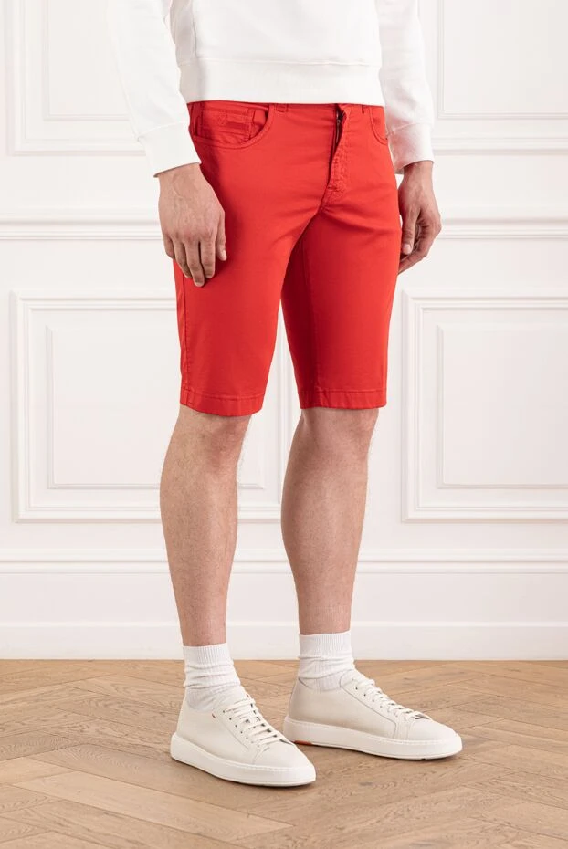 Scissor Scriptor фирма қалталары бар бай қызыл мақта шорт
 189868 - фото 3