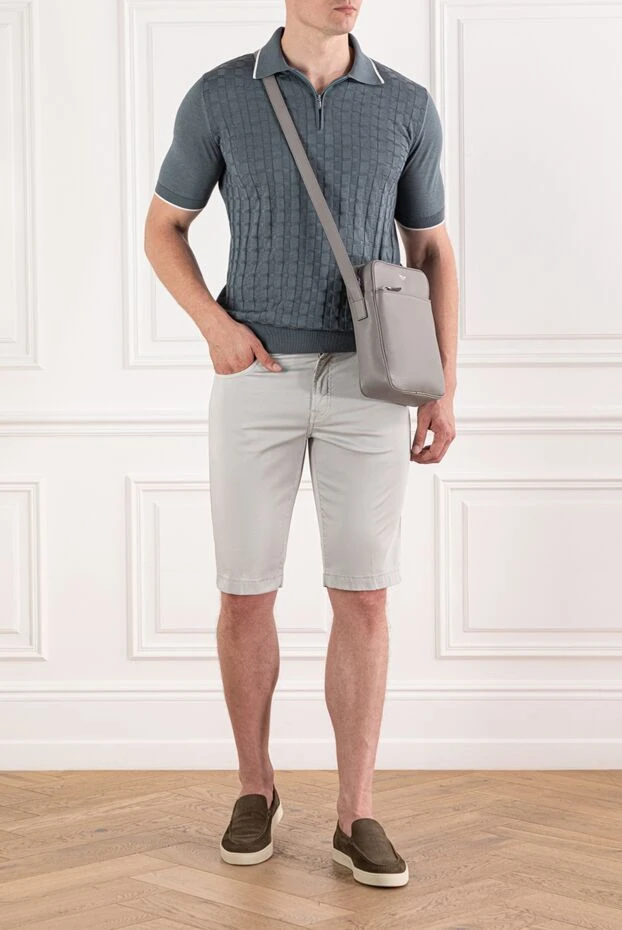 Scissor Scriptor light cotton shorts with branded details and a comfortable fit
189873 - photo 2