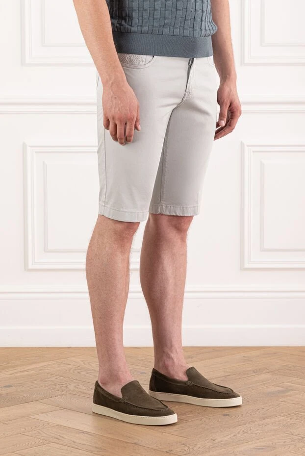 Scissor Scriptor фирмалық бөлшектері бар жеңіл мақта шорттары және ыңғайлы киюі

 189873 - фото 3