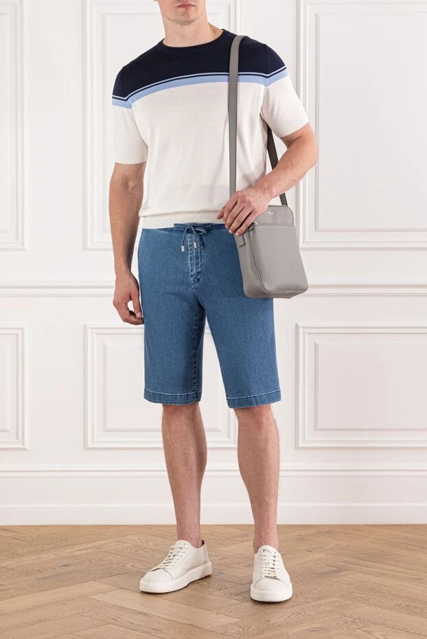 Scissor Scriptor men's denim shorts with adjustable waist
189878 - photo 2