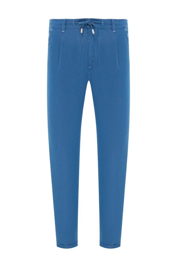 Scissor Scriptor гладкие джинсы голубого цвета с комфортной посадкой и шнурком на поясе
189885 - фото 1