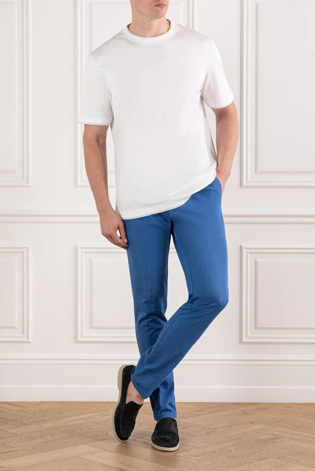 Scissor Scriptor ыңғайлы киюі және белдік белдігі бар тегіс көк джинсы
189885 - фото 2